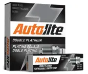 SET OF 4 AUTOLITE DOUBLE PLATINUM SPARK PLUGS FOR SUBARU BRUMBY AU5 EA81 1.8L F4 (for: Subaru)