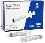 5ml Oral Syringe (No Needle) - Sterile, Individually Wrapped - 100 Syringe
