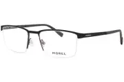Morel Quark-2 NV13 Eyeglasses Men's Black/Green Semi Rim Rectangle Shape 54mm