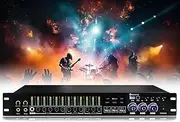 Ktv Digital Effector, Suppressor Anti Howling Audio Processor,Professional Feedback Suppressor, USB MP3 Bluetooth, 4 Microphone Input, with Remote Control, Karaoke Mixer Reverberator