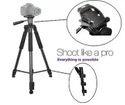 Professional 75" Heavy-Duty Tripod for Panasonic Lumix DMC-GX8 DMC-FZ300 DMC-G7