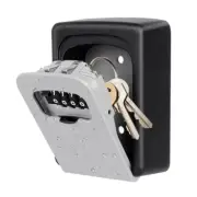 Key Lock Box Wall Mounted, Fayleeko 4 Digit Combination Lockbox for Outside, ...