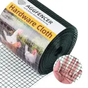 8in x 25ft Green Hardware Cloth 1/2 inch 19Ga PVC Coated Wire Mesh Vinyl Coat...
