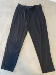 Vintage Jerry Leigh Leggings Women’s Sz L Black Drawstring