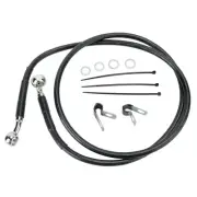 Front +4" Black Vinyl Brake Line 1999-2007 Harley-Davidson Softail FXST