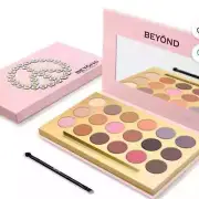 BEYOND Eyeshadow Palette 18 Shimmer Matte Neutral Hues Beautiful Very Pigmented!