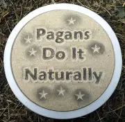 Concrete Pagan wicca celtic stepping stone plastic mold 12" x 1.5"