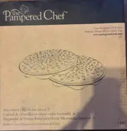 Pampered Chef Microwave Chip Maker Set #1241–Black Silicone Set of 2 in the Box