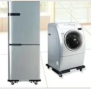 Fridge Base Stand | Washer Dryer Pedestals with Mobile Wheels,Multi-Functional Movable Adjustable Mobile Base, Base Roller for