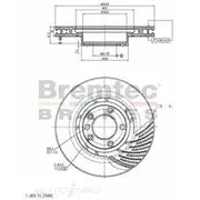 Bremtec Euro-Line GeoZinc Coated Brake Rotor - BDR40016REL