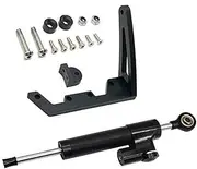 ZUXIM Damping Bracket Electric Scooter Part, for TEVERUN, Supreme+ 7260R Steering Damper 7260R V1 V2 Electric Scooters Damper Kit(Black Black3)
