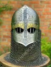 Medival Sugarloaf Armor Polish Finish 18g Iron Knight Crusader Christmas Costume