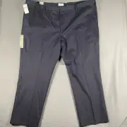 Dockers Big and Tall Signature Khaki Navy Blue Pants Size 54x32 Best Pressed NWT