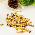 Mini 9x12mm Bees Self Adhesive Wooden Bumble Bee Craft Card Wood Toppers~100pcs