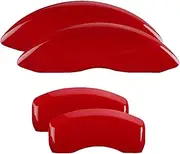 MGP Brake Caliper Covers for 2011-2024 Dodge Durango (Requires 17" Wheels or Larger) Red Powder-Coated Finish, Aluminum Front and Rear Caliper Covers (Set of 4)