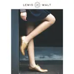 【LEWIS WALT】通勤大碼復古英倫圓頭系帶低跟平底牛津鞋上班小皮鞋女