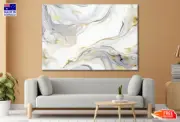 Luxury White Gold Marble Abstract Wall Canvas Home Decor Australian Made Quality