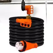 50Ft 125/250V 50A RV Power Extension Cord NEMA 14-50P/SS2-50R Twist Lock ETL