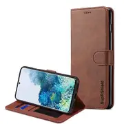 For Samsung Galaxy S20 Ultra Case, SupRShield Wallet Leather Flip Magnetic Stand Case Cover (Coffee)
