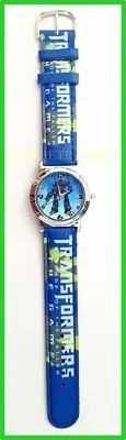 new Transformers Boys girls Kids Watch time cartoon Toy faux leather band