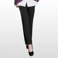 在飛比找Yahoo奇摩購物中心優惠-加大尺碼--簡潔俐落感口袋排釦裝飾西裝褲(黑.灰.綠XL-7