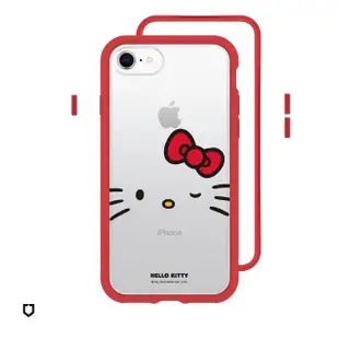 【RHINOSHIELD 犀牛盾】iPhone SE第3代/SE第2代/8/7 Mod NX邊框背蓋手機殼/啾咪 套組(Hello Kitty手機殼)