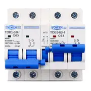 2P+2P AC Manual Transfer Switch Circuit Breaker MCB 50HZ/60HZ, 40A White