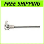 12-Inch Fire Hydrant Wrench with Sturdy Silver Iron Finish for Professionals