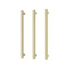 Phoenix Heated Towel Rail Triple Square Bar 600mm Brushed Gold 651-8762-12