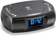 Karcher UR 1309D Radio Alarm Clock with MP3/CD Player, DAB+/FM Radio, Dual Alarm, USB Charger, Battery Backup - Black, Stereo Sound, 20 Station Memory Each