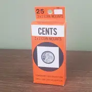 Whitman Cent 2 x 2 Coin Mounts 25 count