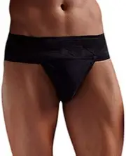 Tima Gym Cotton Supporter Back Covered (Pack of 1) (Black, Large)