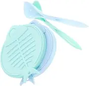 Totority 1Set Convenient Silicone Can Lids for Pet Food Storage and Includes Cat Food Spoons Leakproof and Dishwasher Safe for Keeping Food Fresh