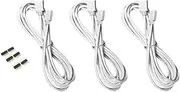 TEHAUX 3pcs RGB Extension Cable Cord, LED Strip Connector for SMD 5050 3528 2835 RGB Light Strip Plugs, 4 Pin Connector Tape Wire