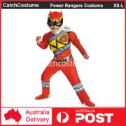 Power Rangers Kids Red Ranger Dino Charge Toddler Classic Muscle Cosplay Costume