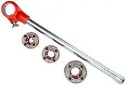 RIDGID 36345 00-R Exposed Ratchet Threader Set, Ratcheting Pipe Threading Set...