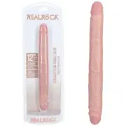 Shots Toys | REALROCK 30cm Slim Double Dildo - Flesh (12") Double Dong