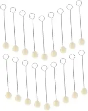 VILLFUL Professional Leather Dyeing Kit 60pcs Wool Daubers with Metal Handle Wool Ball Brush