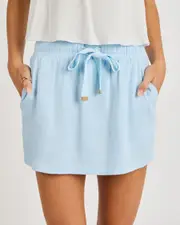[Mooloola] Mooloola Women's Jade Hawaii Skirt in Baby Blue Size 8 8 Baby Blue