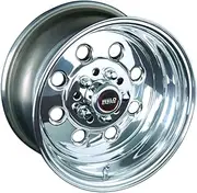 Weld Draglite Street DFS Wheel, 15-Inch x 7-Inch, 5-Inch x 4.5/4.75-Inch Bolt Pattern, 3.5 Backspace, Polished Center