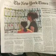 The New York Times Monday June 14 2021. Fragile Coalition Ousts Netanyahu As...