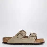 [Birkenstock] Taupe suede Arizona slide 44 IT Beige