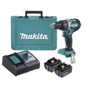 Makita DHP484RTE - 18V Brushless Heavy Duty Hammer Driver Drill Kit (2 x 5.0Ah)