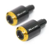 Gold ATOM CNC Bar Ends Sliders Logo For Yamaha T-MAX XP 500 2007-12 11 10 09 08