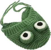 [Minkissy] Superb Workmanship Knitted Cap Warm Plush Boys and Girls Hat Hats Baby Beanie Green