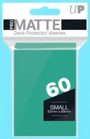 Ultra Pro 60 AQUA PRO-MATTE Small Size Deck Protector NEW Gaming Card Sleeves