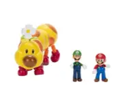 Nintendo Super Mario Wiggler, Mario and Luigi Action Figure Set - 3pk