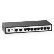 10 Port Gigabit Ethernet Switch, 8 x 100/1000Mbps Ports, 2 Gigabit Uplink, Su...