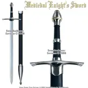 36" Medieval Knight's Sword Chivalry Golden Ring LARP Renaissance Costume