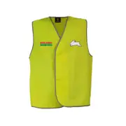 South Sydney Rabbitohs NRL Hi Viz Work Vest Yellow